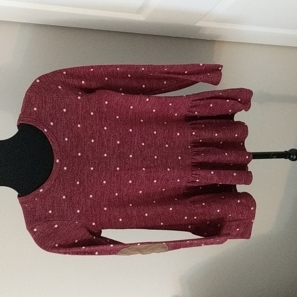 Pink Lily Polka Dot Sweater